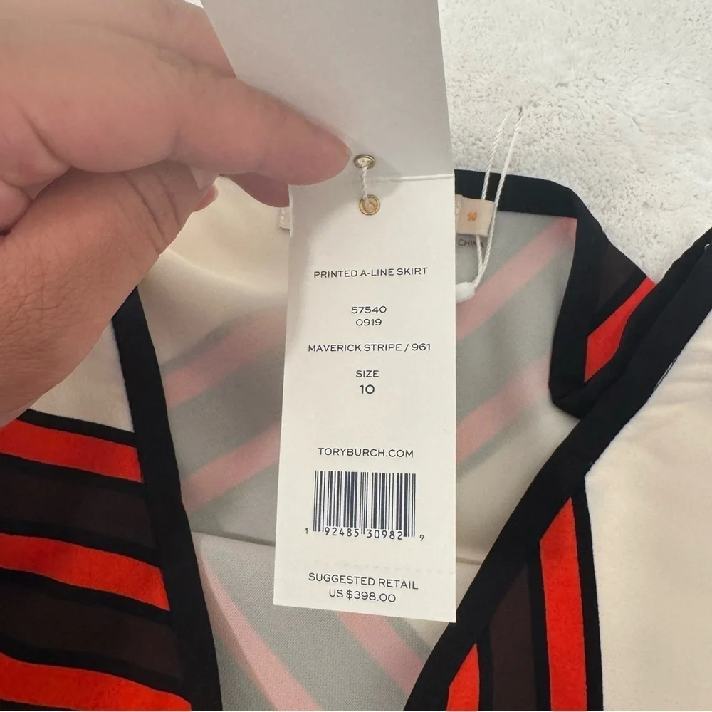 TORY BURCH PRINTED MIDI SKIRT size 10